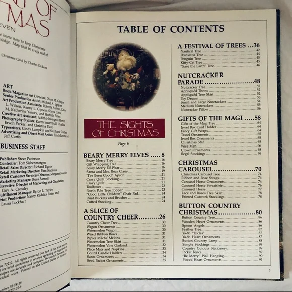 Leisure Arts The Art of Christmas Book Seven Home Decorating Crafting Sewing - Picture 7 of 9